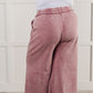 In or Out Wide Leg Cropped Pants in Light Rose