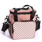 Insulated Checked Tote in Pink