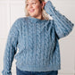 In the Right Direction Cable Knit Sweater