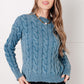 In the Right Direction Cable Knit Sweater