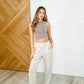 Jog and Snog Joggers in Mocha Cream