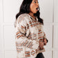 Just Going For It Aztec Hoodie