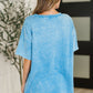 Just My Type Mineral Wash Relaxed Top in Deep Sky