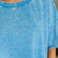 Just My Type Mineral Wash Relaxed Top in Deep Sky