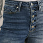 Karla High Waist Column Straight Button-Fly & Back Welt Pkts