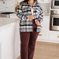 Kate Plaid Jacket in Black & White