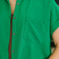 Keep Up Collared Button Down in Green