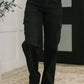 Keira High Waist Cargo Wide in Black