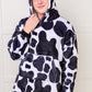 Kids Oversized Hoodie Blanket in Cow