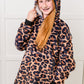 Kids Oversized Hoodie Blanket in Leopard