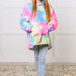 Kids Oversized Hoodie Blanket in Rainbow