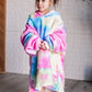 Kids Oversized Hoodie Blanket in Rainbow