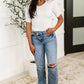 Knit Pick Basic Tee in Off White