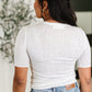 Knit Pick Basic Tee in Off White