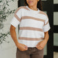 Knit & Known Drop Shoulder Sweater Knit Top
