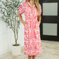 La Femme Hour Collared Button Down Dress