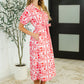 La Femme Hour Collared Button Down Dress