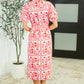 La Femme Hour Collared Button Down Dress