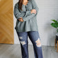 Lakeside View Drop Shoulder Sweater in Sage