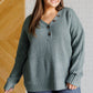 Lakeside View Drop Shoulder Sweater in Sage