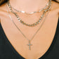 Layered Faith Necklace in Silver