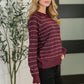 Leaves or Breeze Long Sleeve Knit Top