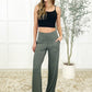 Leg Day Legends Straight Leg Bottoms in Grey Sage