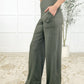 Leg Day Legends Straight Leg Bottoms in Grey Sage