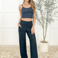 Hot Yoga Tank in Navy