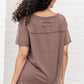 Let Me Live Relaxed Tee in Brown