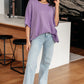 Lilac Whisper Dolman Sleeve Top