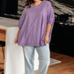 Lilac Whisper Dolman Sleeve Top