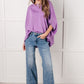 Lilac Whisper Dolman Sleeve Top