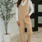 Little Miss Picnic V-Neck Jumpsuit in Brush