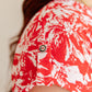 Lizzy Cap Sleeve Top in Red Floral