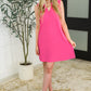 Lizzy Tank Dress in Hot Pink