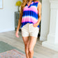 Lizzy Tank Top in Blue and Pink Haze