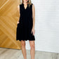 Lizzy Tiered Tank Dress in Black