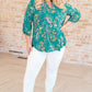 Lizzy Top in Emerald and Purple Paisley