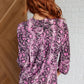 Lizzy Top in Magenta Abstract Animal Print- 8/29/2024