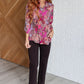 Lizzy Top in Magenta and Wine Paisley