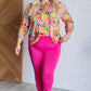 Lizzy Top in Pink and Yellow Multi Floral