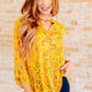 Lizzy Top in Yellow and Navy Paisley