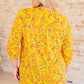 Lizzy Top in Yellow and Navy Paisley