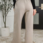 Lounge Line Wide Leg Sweats in Ash Mocha