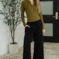 Lounge Line Wide Leg Sweats in Black