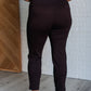 Magic Ankle Crop Skinny Pants in Chocolate