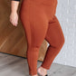 Magic Ankle Crop Skinny Pants in Rust