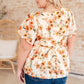 Magic Dance Square Neck Floral Blouse