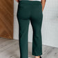 Magic Straight Pants in Hunter Green